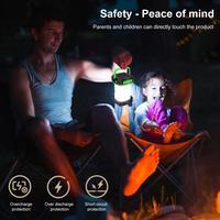 أضواء التخييم الشمسية المحمولة ، ضوء LED القابلة لإعادة الشحن ، فانوس التخييم ، لمبة الطوارئ ، الخيام الإضاءة ، لمبة التخييم للطي - الصورة 2